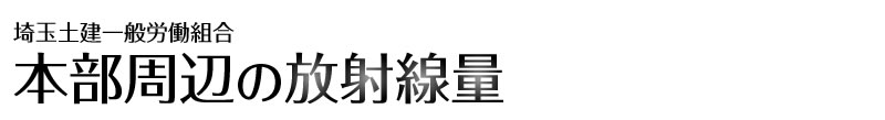 本部周辺の放射線量